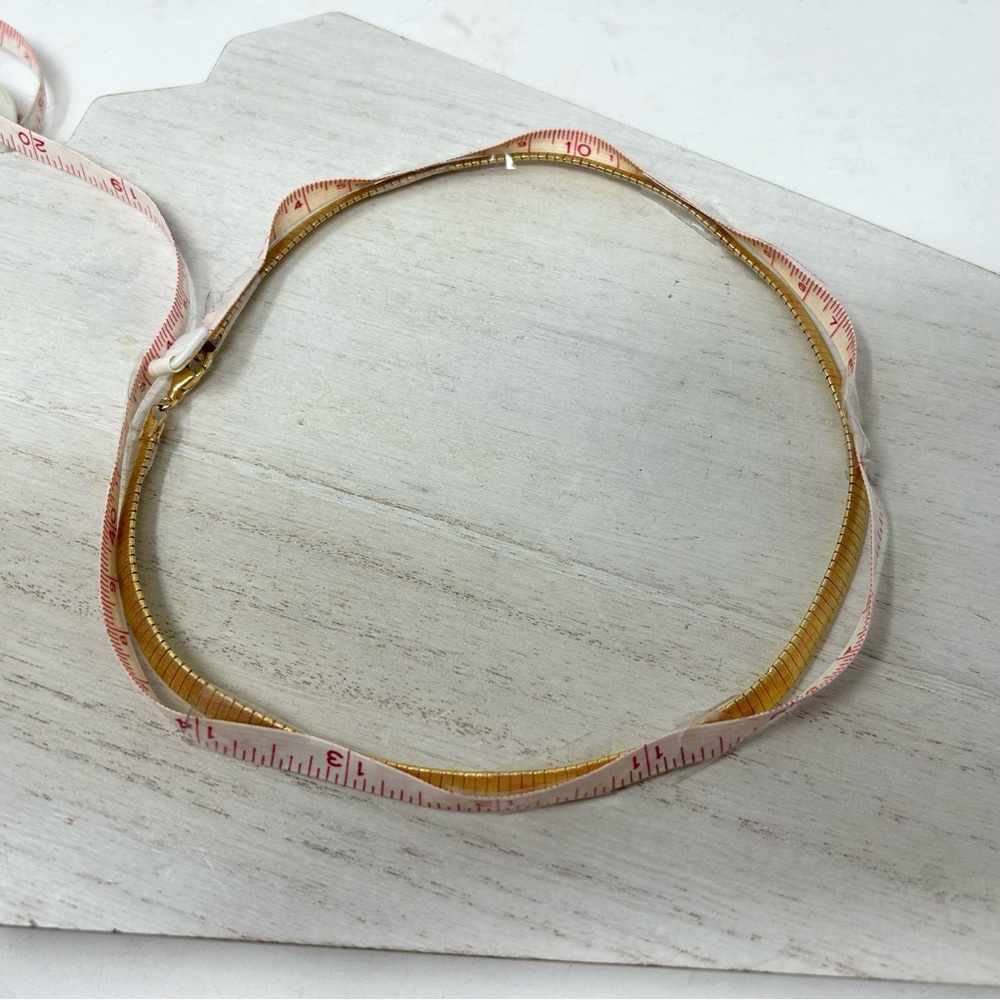 Looks like 14K - but is sterling silver Omega necklace, made in Italy - Picture 11 of 11